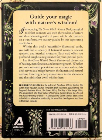The Green Witch's Oracle Deck: Embrace the Wisdom and Insight of Natural Magic (Green Witch Witchcraft Series) - Arin Murphy-Hiscock [KSIĄŻKA]