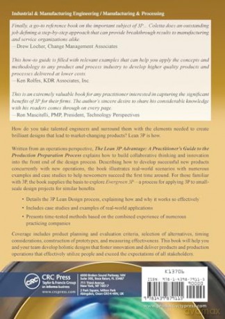 The Lean 3P Advantage: A Practitioner's Guide to the Production Preparation Process - Allan R Coletta [KSIĄŻKA]
