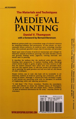 The Materials and Techniques of Medieval Painting (Dover Art Instruction) - Daniel V. Thompson [KSIĄŻKA]