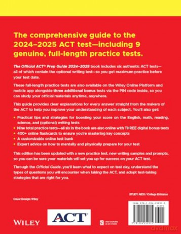 The Official ACT Prep Guide 2024-2025: Book + 9 Practice Tests + 400 Digital Flashcards + Online Course - Act [KSIĄŻKA]