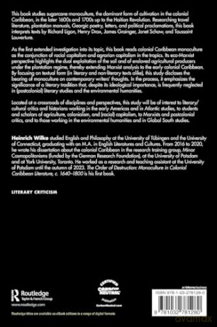 The Order of Destruction: Monoculture in Colonial Caribbean Literature, c. 1640-1800 (Transdisciplinary Souths) - Heinrich Wilke [KSIĄŻKA]