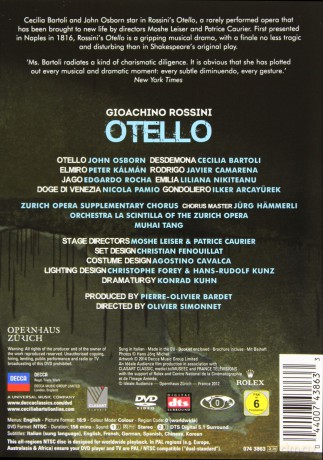 Cecilia Bartoli: Rossini Otello [DVD]