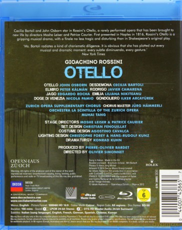 Cecilia Bartoli: Rossini Otello [Blu-Ray]