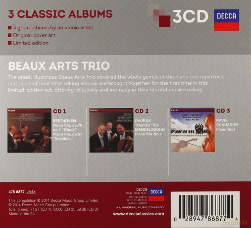 Beaux Arts Trio: 3 Classic Albums [3CD]