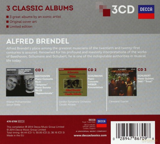 Alfred Brendel: 3 Classic Albums [3CD]