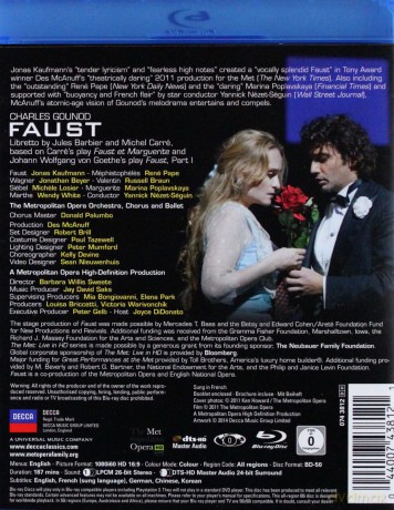 Jonas Kaufmann: Gounod Faust [Blu-Ray]