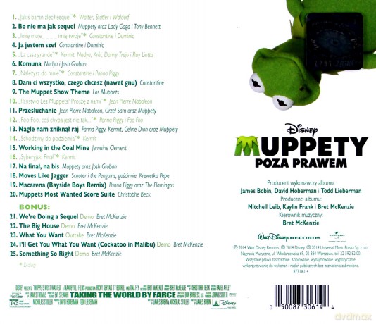 Muppets: Most Wanted soundtrack (Muppety: Poza Prawem) [CD]