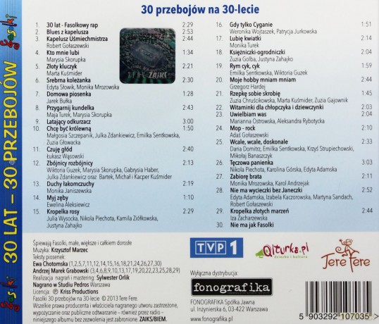Fasolki: 30 Lat 30 Przebojów [CD]