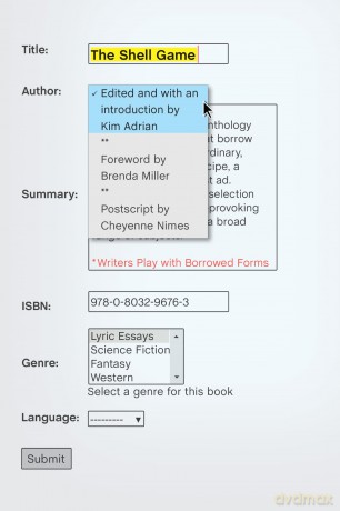 The Shell Game: Writers Play with Borrowed Forms - Kim Adrian [KSIĄŻKA]