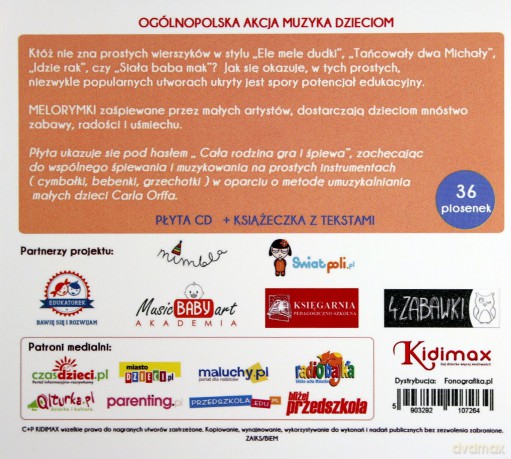 Dla Dzieci: Melorymki (digipack) [CD]