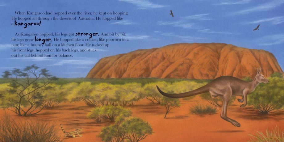 The Sing-Song Of Old Man Kangaroo - Children's Story Book - Gemma Cary [KSIĄŻKA]