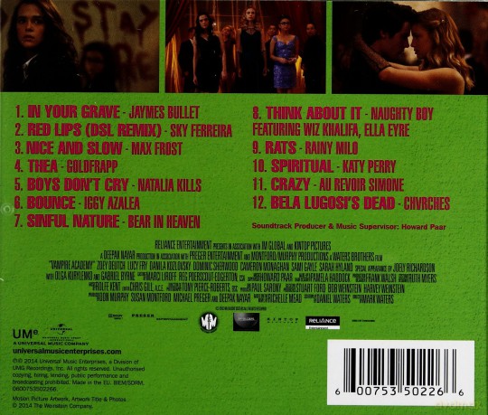 Vampire Academy soundtrack (Akademia Wampirów) [CD]