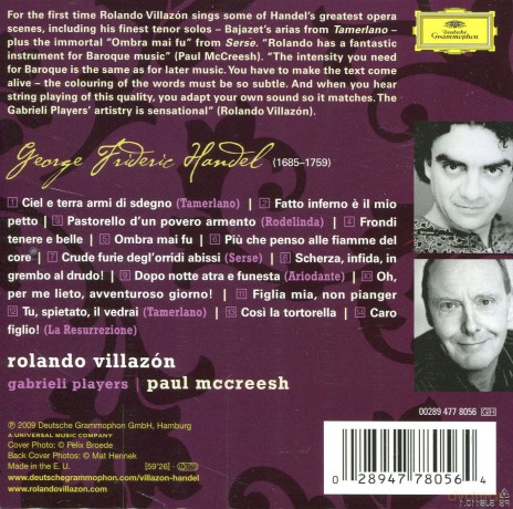 Rolando Villazon: Handel Arias [CD]