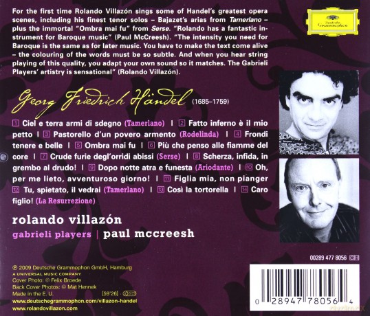 Rolando Villazon: Handel Arias [CD]