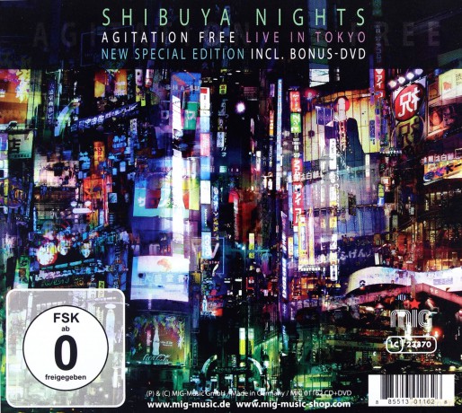 Agitation Free: Shibuya Nights (digipack) [CD]+[DVD]