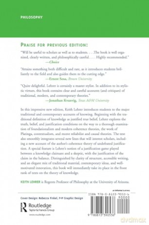 Theory Of Knowledge: Second Edition (Dimensions of Philosophy) - Keith Lehrer [KSIĄŻKA]