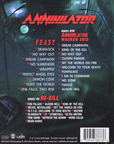 Annihilator: Feast (digibook) [2CD]+[DVD]