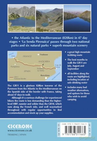 Trekking the GR11 Trail: The Traverse of the Spanish Pyrenees - La Senda Pirenaica - Tom Martens [KSIĄŻKA]