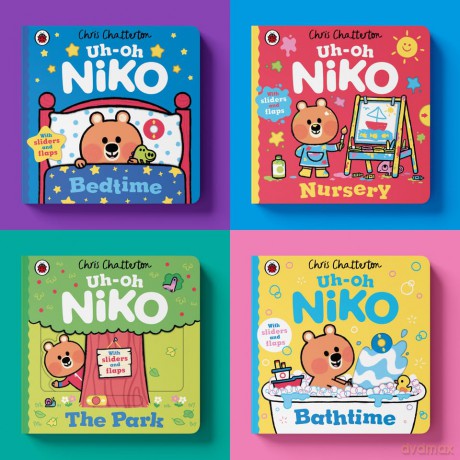 Uh-Oh, Niko: Nursery: A push, pull and slide story - Chris Chatterton [KSIĄŻKA]
