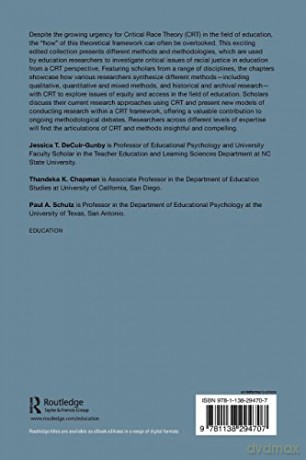 Understanding Critical Race Research Methods and Methodologies: Lessons from the Field - Jessic Decuir-Gunby [KSIĄŻKA]