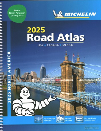 USA Canada Mexico - Tourist and Motoring Atlas (A4-Spiral): Map (Atlas (Michelin)) - Michelin