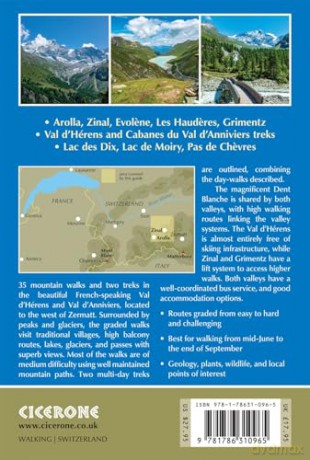 Walking in Arolla and Zinal: Walks and short treks in the Val d'Hérens and Val d'Anniviers in the Swiss Valais: Walks and short treks in the Val d'Hérens and Val d'Anniviers in the Swiss Valais - Lesley Williams [KSIĄŻKA]