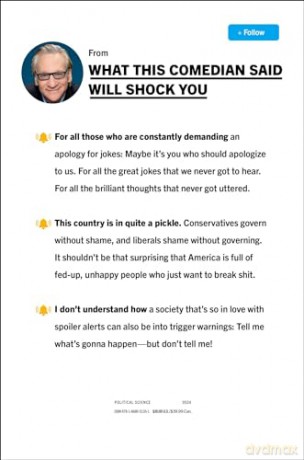 What This Comedian Said Will Shock You - Bill Maher [KSIĄŻKA]