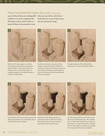 Woodburning with Style: Pyrography Lessons and Projects with a Modern Flair (Fox Chapel Publishing) Hands-On Instructional Guide with 9 Step-by-Step Skill-Building Projects from Artist Simon Easton - Simon Easton [KSIĄŻKA]