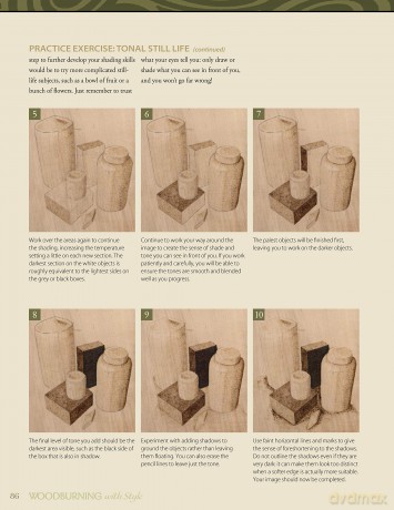 Woodburning with Style: Pyrography Lessons and Projects with a Modern Flair (Fox Chapel Publishing) Hands-On Instructional Guide with 9 Step-by-Step Skill-Building Projects from Artist Simon Easton - Simon Easton [KSIĄŻKA]