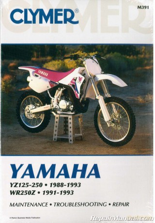 Yamaha YZ125-250, 1988-93 and WR250Z, 1991-93: Clymer Workshop Manual (Clymer Motorcycle Repair) [KSIĄŻKA]