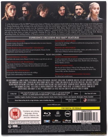 Game of Thrones Season 3 (Gra O Tron Sezon 3) [5xBlu-ray]