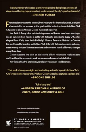 Your Table Is Ready: Tales of a New York City Maître D' - Michael Cecchi-Azzol [KSIĄŻKA]
