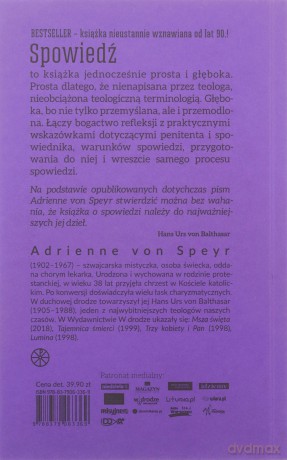 Spowiedź Adrienne von Speyr - Adrienne von Speyr [KSIĄŻKA]
