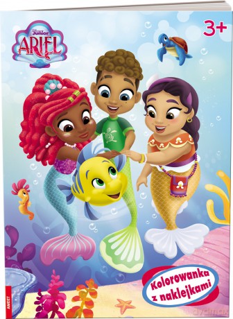 Disney Ariel Kolorowanka z Naklejkami NA-9133 [KSIĄŻKA]