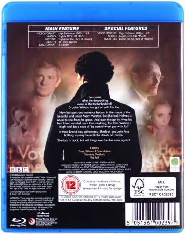 Sherlock Season 3 [2xBlu-ray]