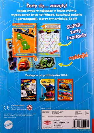 Hot Wheels Baw się i naklejaj STB-1601 [KSIĄŻKA]