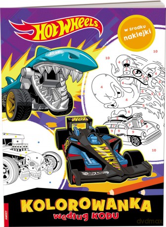 Hot Wheels Kolorowanka według kodu KKO-1601 [KSIĄŻKA]