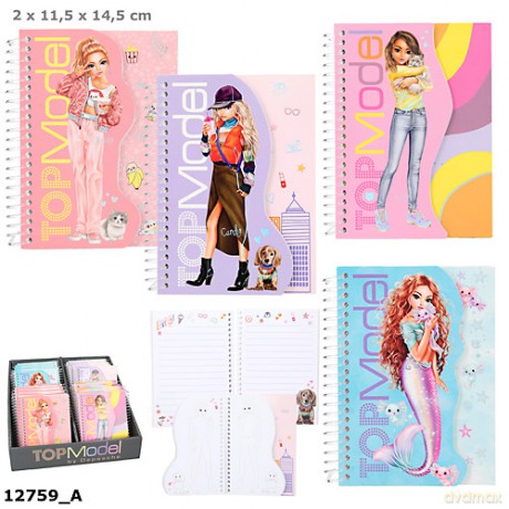 Kołonotes z kolorowanką Top Model 12759A 1szt.mix