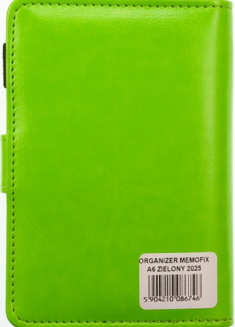 Organizer 2025 Memofix A6 K zielony