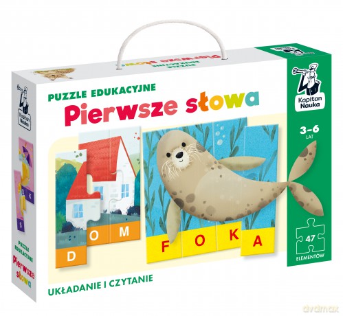 Puzzle Pierwsze słowa Puzzle edukacyjne Kapitan Nauka [PUZZLE]