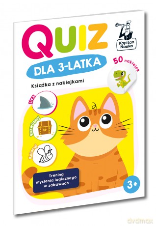 Quiz dla 3-latka. Książka z naklejkami - Zuzanna Osuchowska [KSIĄŻKA]