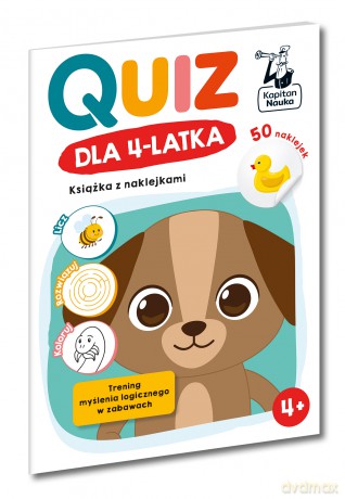 Quiz dla 4-latka. Książka z naklejkami - Zuzanna Osuchowska [KSIĄŻKA]