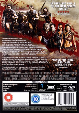 Spartacus: War of the Damned (Wojna Potępionych) [4DVD]