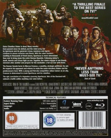 Spartacus: War of the Damned (Wojna Potępionych) [4xBlu-Ray]