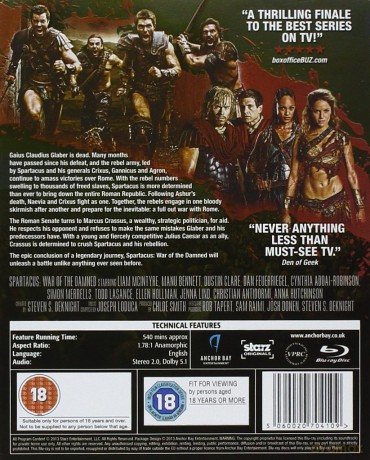 Spartacus: War of the Damned (Wojna Potępionych) [4xBlu-Ray]
