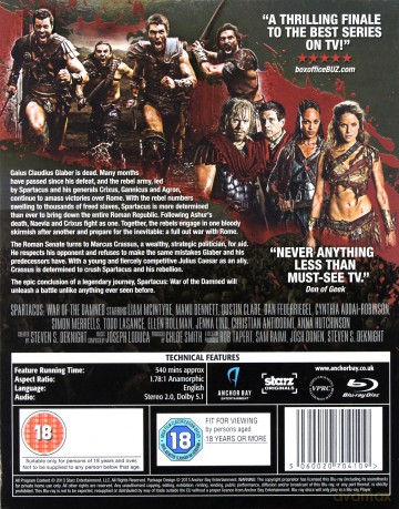 Spartacus: War of the Damned (Wojna Potępionych) [4xBlu-Ray]