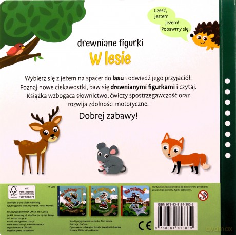 W lesie. Drewniane figurki - Natalia Kawałko-Dzikowska [KSIĄŻKA]