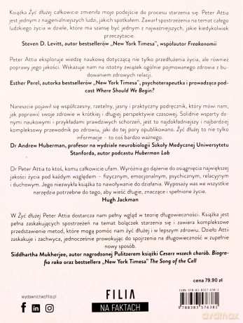Żyć dłużej. Nauka o długim życiu w zdrowiu - Peter Attia [KSIĄŻKA]