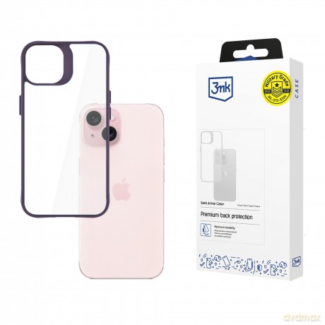 Apple iPhone 15 - 3mk Satin Armor Case+ Purple
