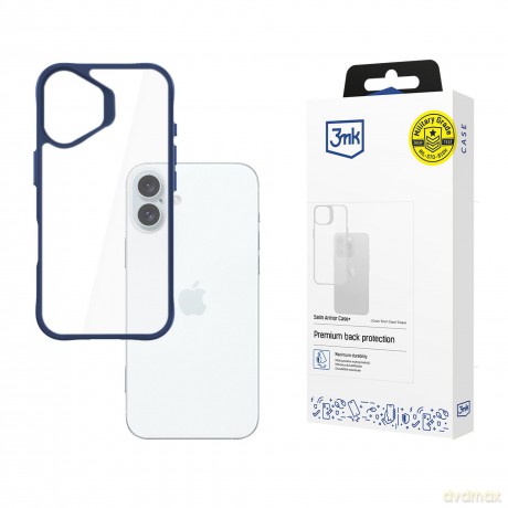 Apple iPhone 16 Plus - 3mk Satin Armor Case+ Blue